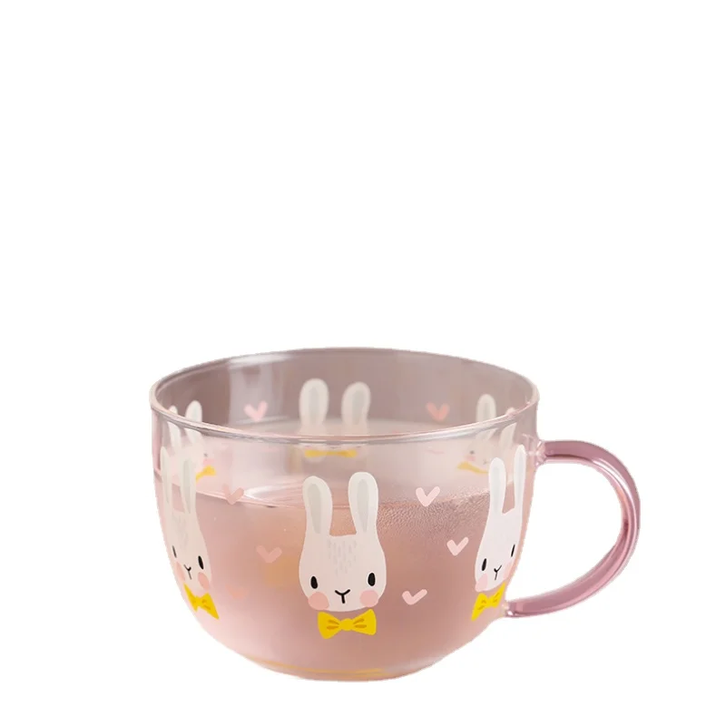 

Milk Cup for Kids Heat Resistsant Coffee Glass Cup Nordic Large Cups Cartoon Couple Gifts Copo Stanley Com Tampa Original A