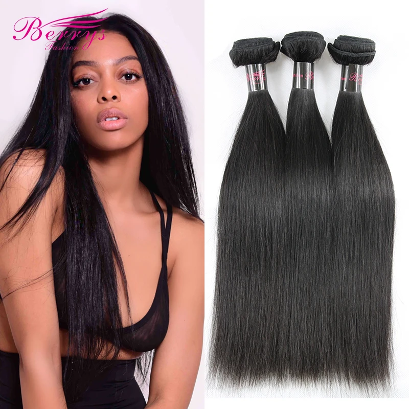 Cut Price Berrys Fashion Hair Hair-Extensions Double-Weft Straight 3-Bundles 100%Unprocessed Indian 87ZrGpQX