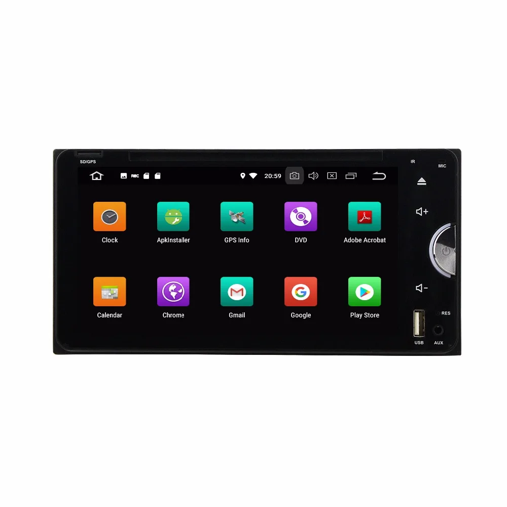 Автомобильный мультимедийный плеер 6 95 дюйма 2 Din Android 9 0 для Toyota Rav4 Corolla Vios Hilux 2006-2010