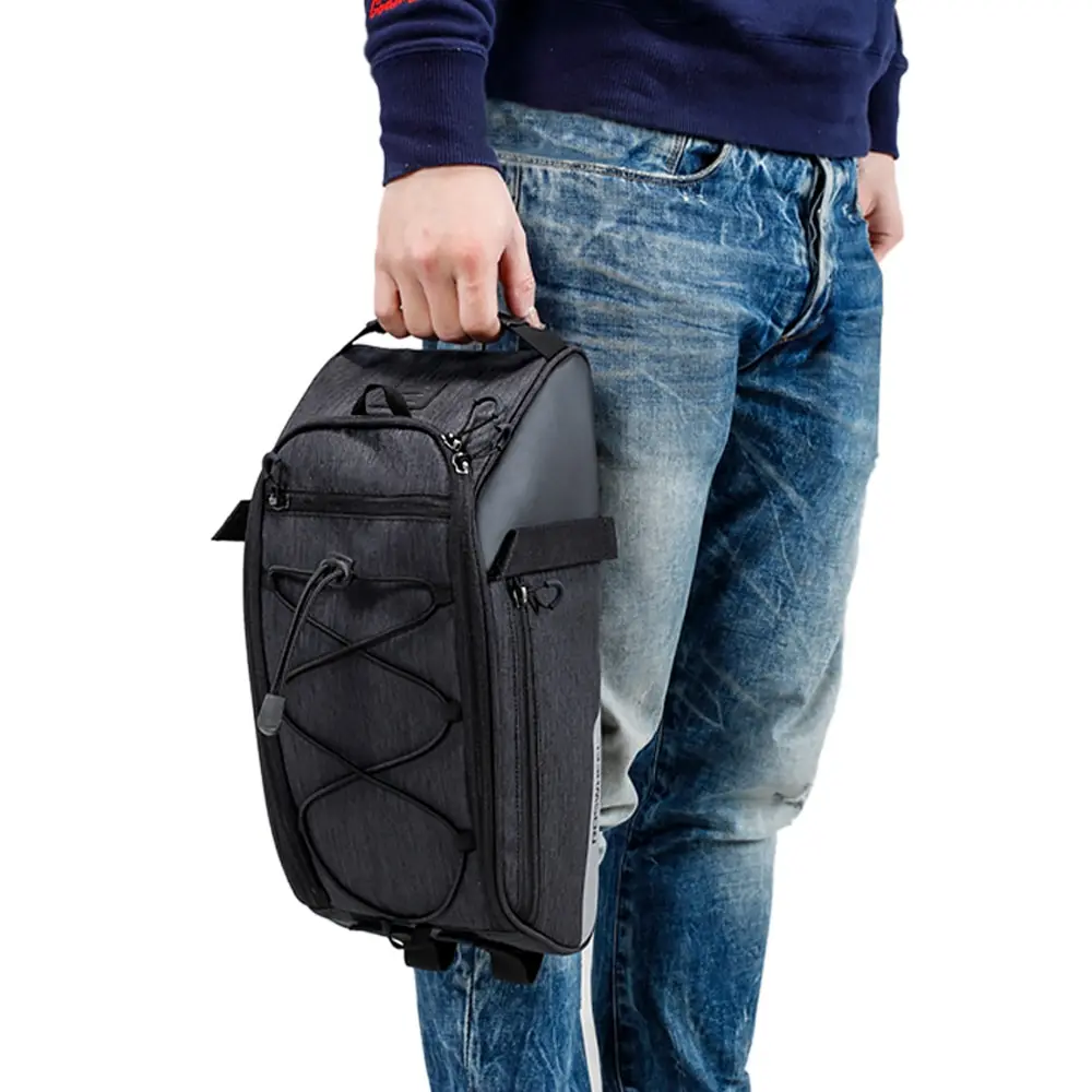 Best Lixada Water Repellent Cycling Bike Rear Seat Bag Bike Trunk Cargo Pack Road Bike Carrier Bag basket for Bicycle Accessories 5
