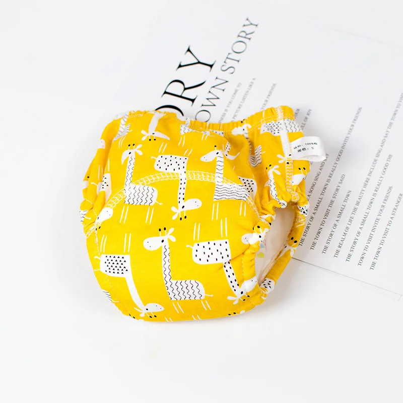 1Pcs Baby Diapers Cute Waterproof Partition Diapers Newborn Cotton Diaper Cover For Children Training Pants washable Diapers