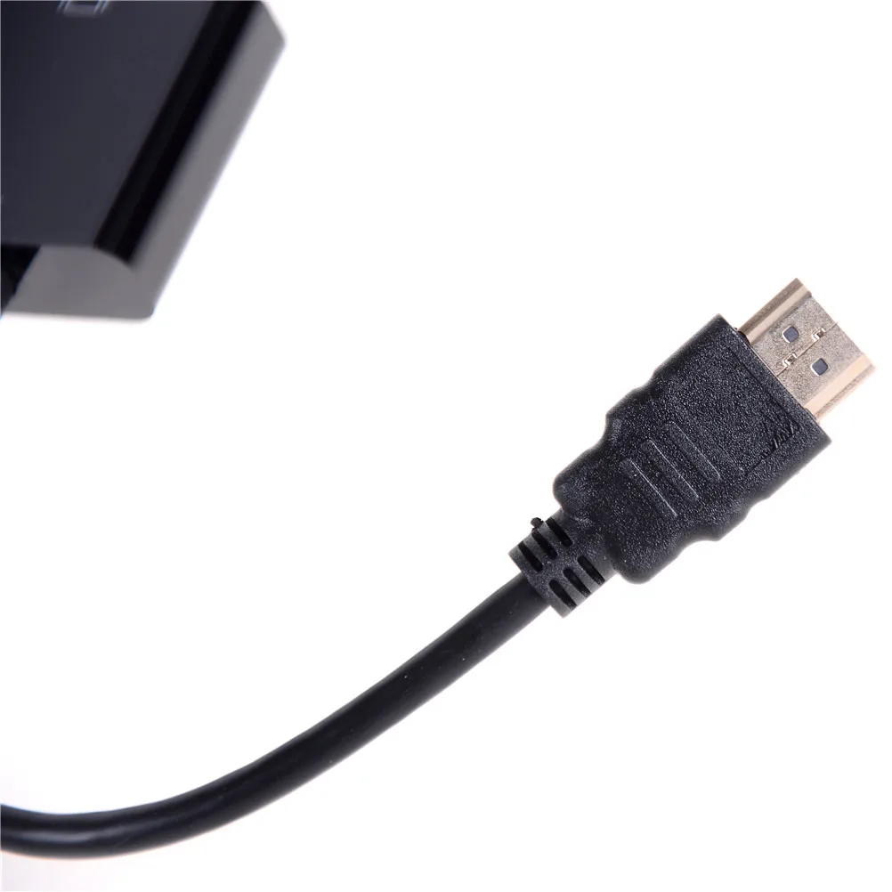 Переходник для мужчин и женщин HDMI в VGA адаптер 1080P цифро-аналоговый видео аудио для ПК ноутбука планшета