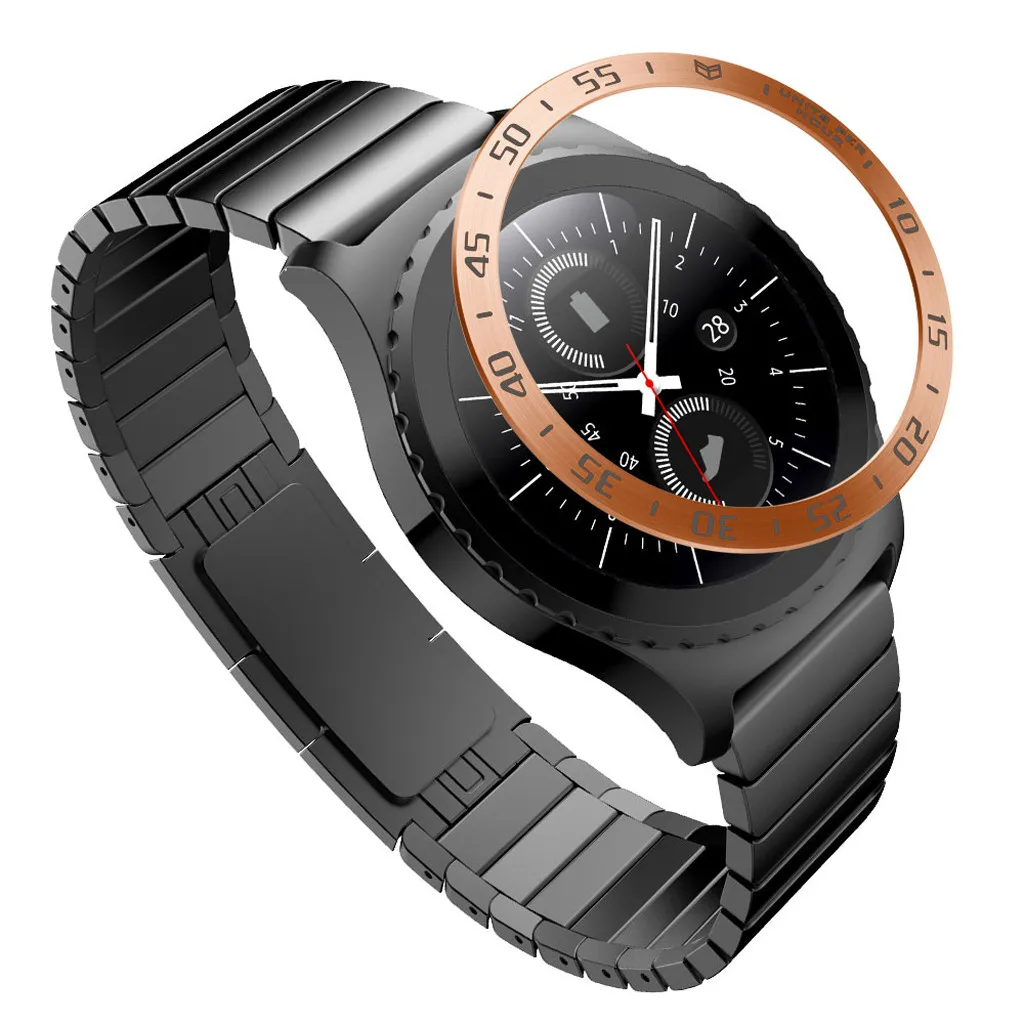 Ободок кольцо клеющаяся крышка для samsung gear S2 классические весы часы кольцо клеющаяся крышка против царапин металл