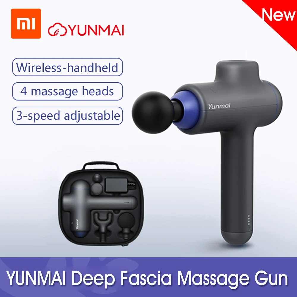 Xiaomi Yunmai массаж мышц пистолет глубокий тканевый массаж терапевтическая, для мышц боль после тренировки упражнения похудение фитнес облегчение