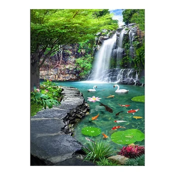 

Full Square Diamond Painting Landscape Nature DIY Diamond Embroidery Waterfall Home Decor