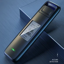 New Portable Non-Contact Alcohol Breath Tester with Digital Display Screen USB Rechargeable Breathalyzer Analyzer High Accuracy