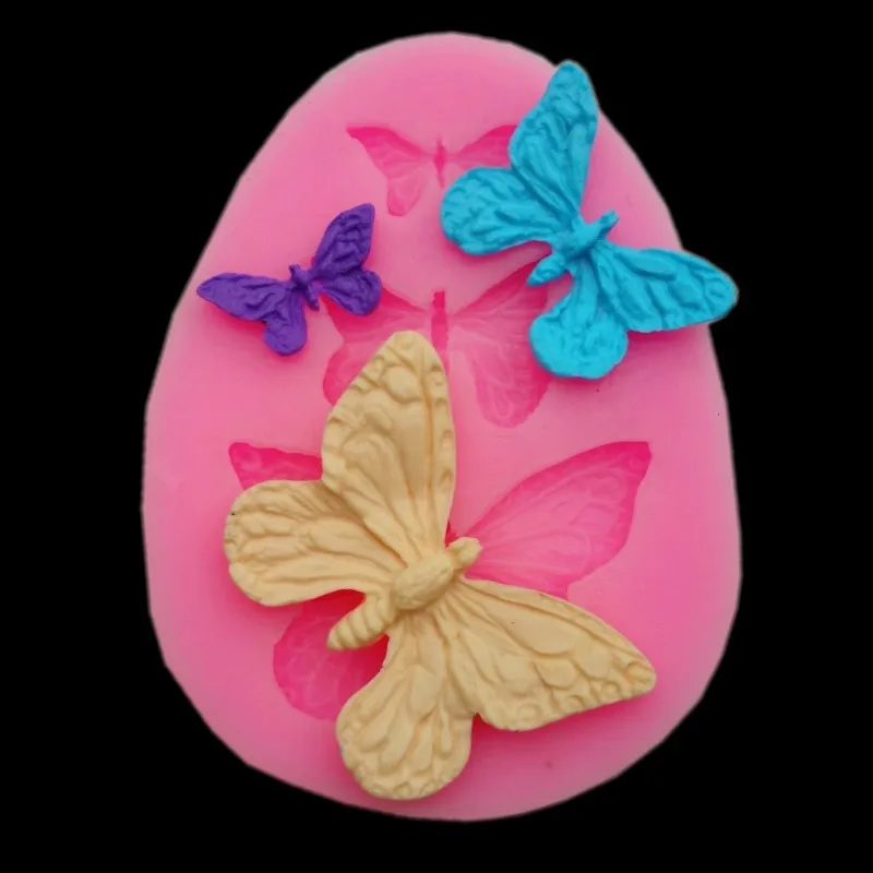 1 шт. силиконовые формы в виде бабочки форма для помадки инструменты украшения