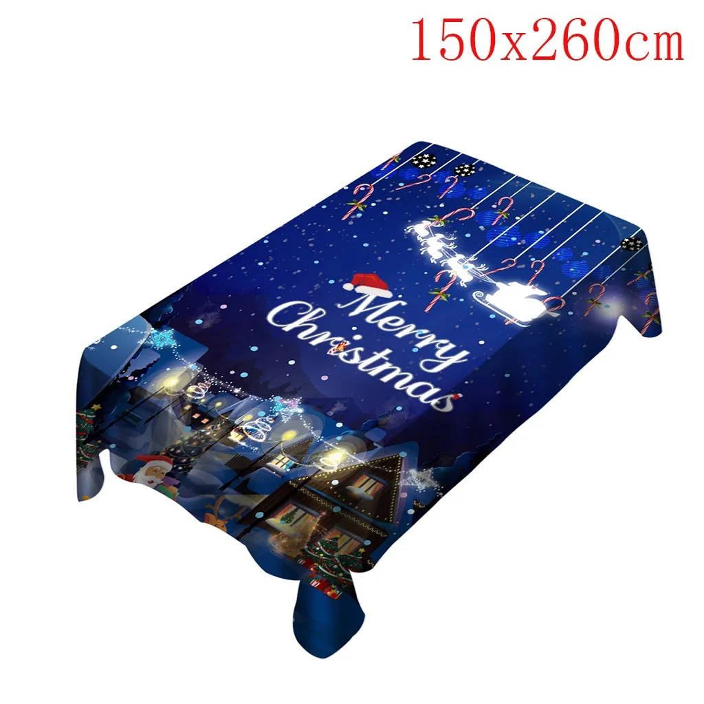 Скатерть Ouneed Merry Christmas с мультяшным принтом скатерть/чехол на стул Снежная сцена домашний декор покрытие на стол посуда tapete obru