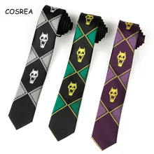 Аниме Джоджо Необычные Приключения Кира йосикаге галстук для косплея взрослых детей Хэллоуин Череп шеи небеса дверь косплей реквизит костюм
