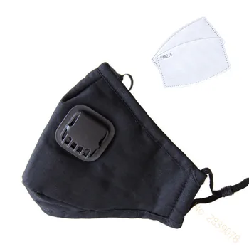 

Cotton mouth face mask PM2.5 Anti Haze/Anti dust mouth mask Respirator mascaras With Carbon Filter Respirator Black Mask