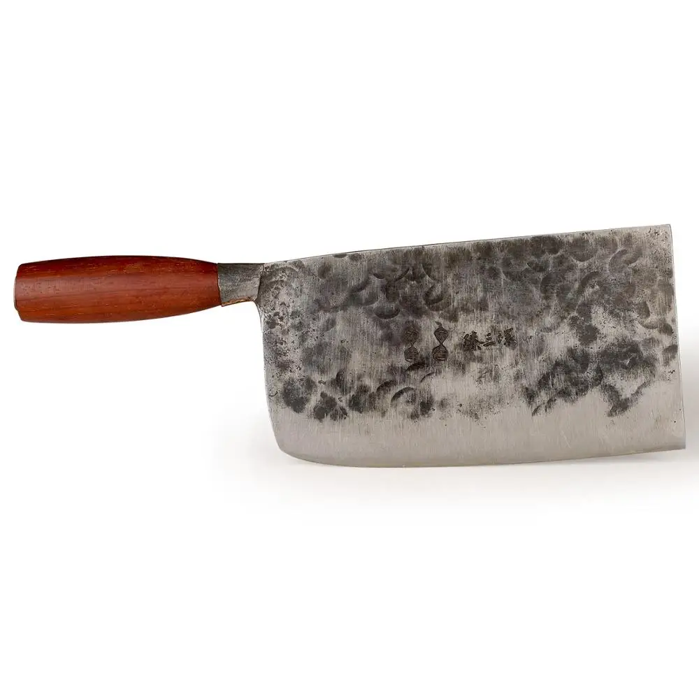 ZhenSanHuan Hand Hammered Forged Chef's Knife Cook's knife Cleaver Full Tang Carbon Steel- All Purpose Knife