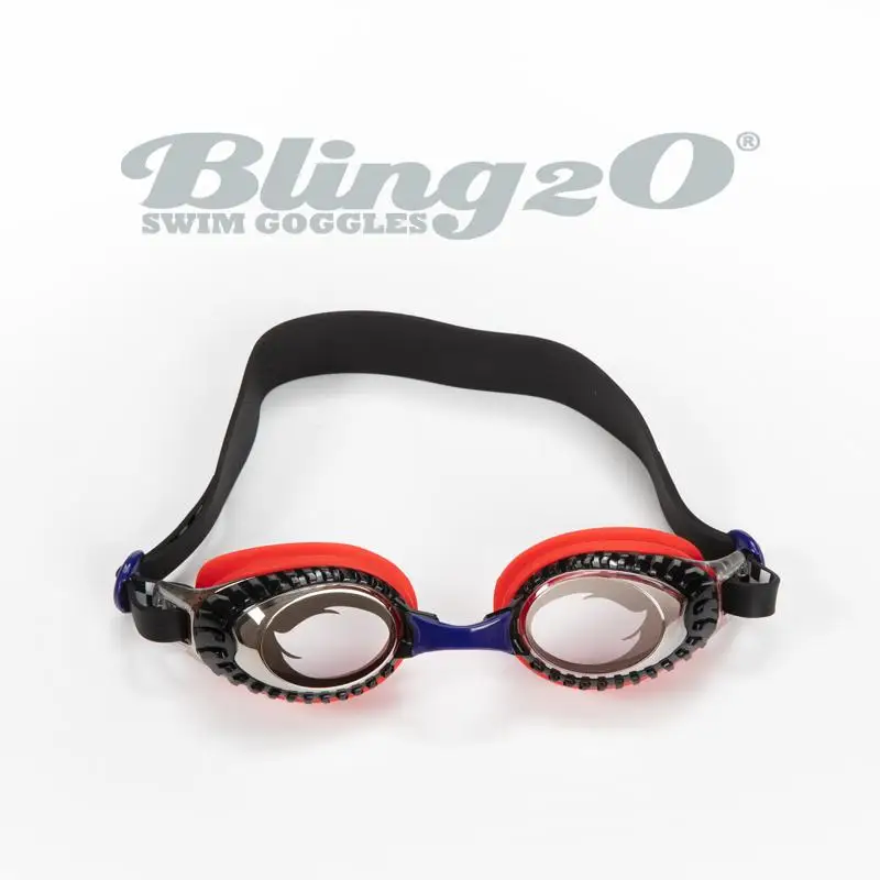 Bling2o-Terrain транспортные средства для мальчиков плавательные противотуманные очки без утечек Нескользящая УФ-защита с жестким чехлом для путешествий плавательные очки