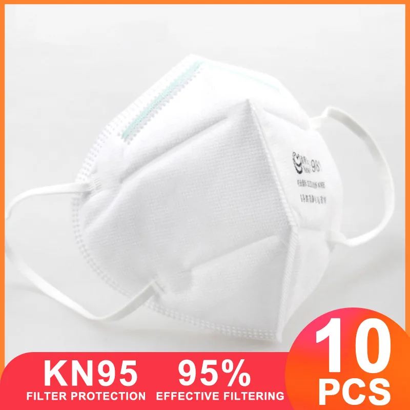 

10 PCS KN95 Face Masks Protective Korean Mouth Masks Health Anti Masques Respirator Mask ruska na tvar mondmasker mascherine