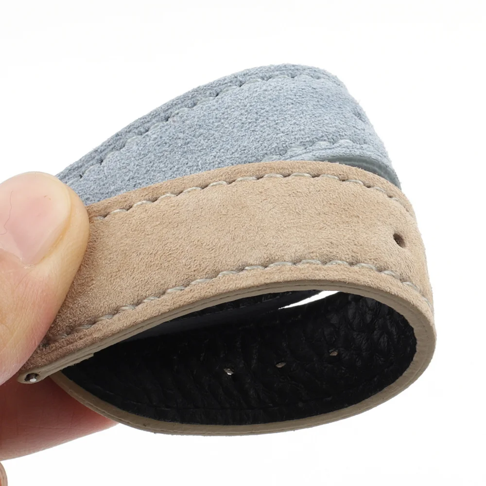 Soft Suede Leather Watch Band 18mm 19mm 20mm 22mm 24mm Blue Watch Straps Stainless Steel Buckle Watch Accessories Soft Suede Leather Watch Band 18mm 19mm 20mm 22mm 24mm Blue Watch Straps Stainless Steel Buckle Watch Accessories