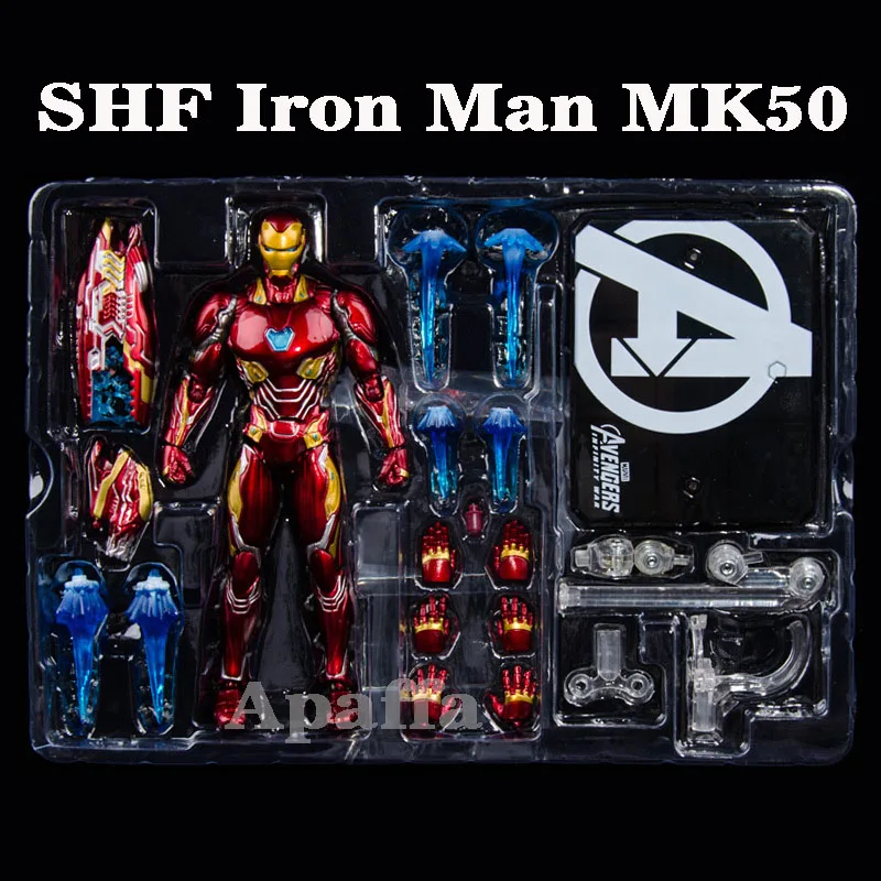2019 Новый горячий Marvel Мстители SHF фигурка железного человека MK50 нано набор оружия Бесконечность войны фигурки модель игрушки Бесплатная