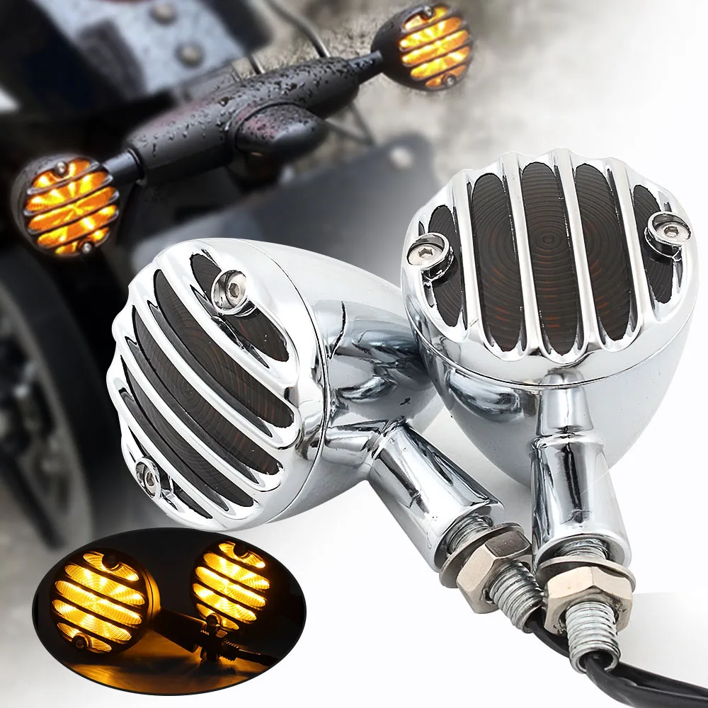 

2 шт., светодиодная подсветка для Harley Chopper Bobber Cafe Racer