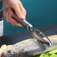 EIMAI нержавеющая рыбья кожа щетка соскабливание рыболовная чешуя щетка терки быстрое удаление рыбьего ножа Чистка Овощечистка скребок кухонный инструмент