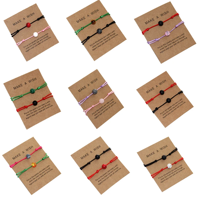 Новинка 2020 мужской женский и браслет из искусственного Красного камня