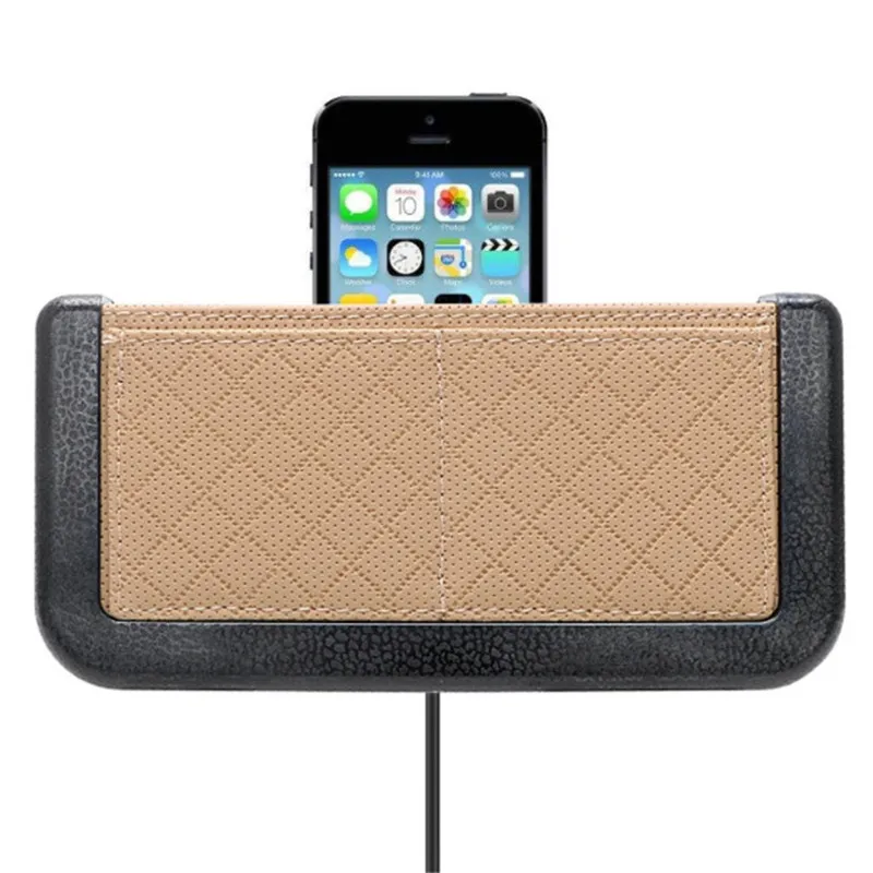 Multifunction Car Pouch Bags Car Storage Box Collecting Bag For Cards Mobile Phone Sticky Bag Interior Accessories