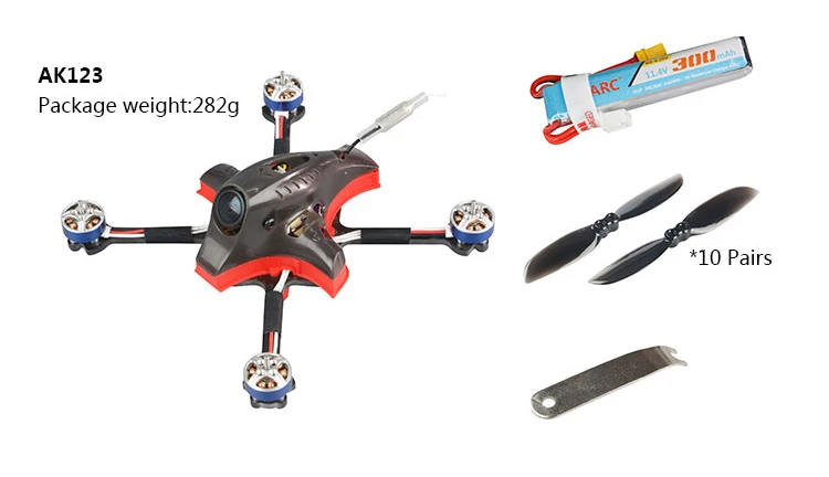 KINKONG/LDARC AK123 122mm 3S 3 Inch Toothpick FPV Racing Drone PNP/BNF F4 12A Blheli_S ESC 25~200mW VTX Runcam Nano2 Cam