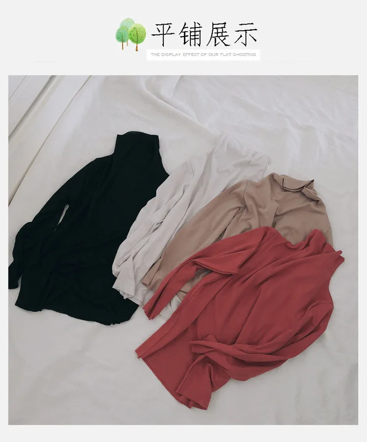 

2019 New autumn item girl long sleeve t-shirt four colors