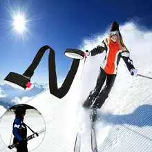 Регулируемый нейлоновый ремень для катания на лыжах и сноуборде, сумки для катания на лыжах с ручками, плечевые ремни, переноска для ресниц, защита на липучке