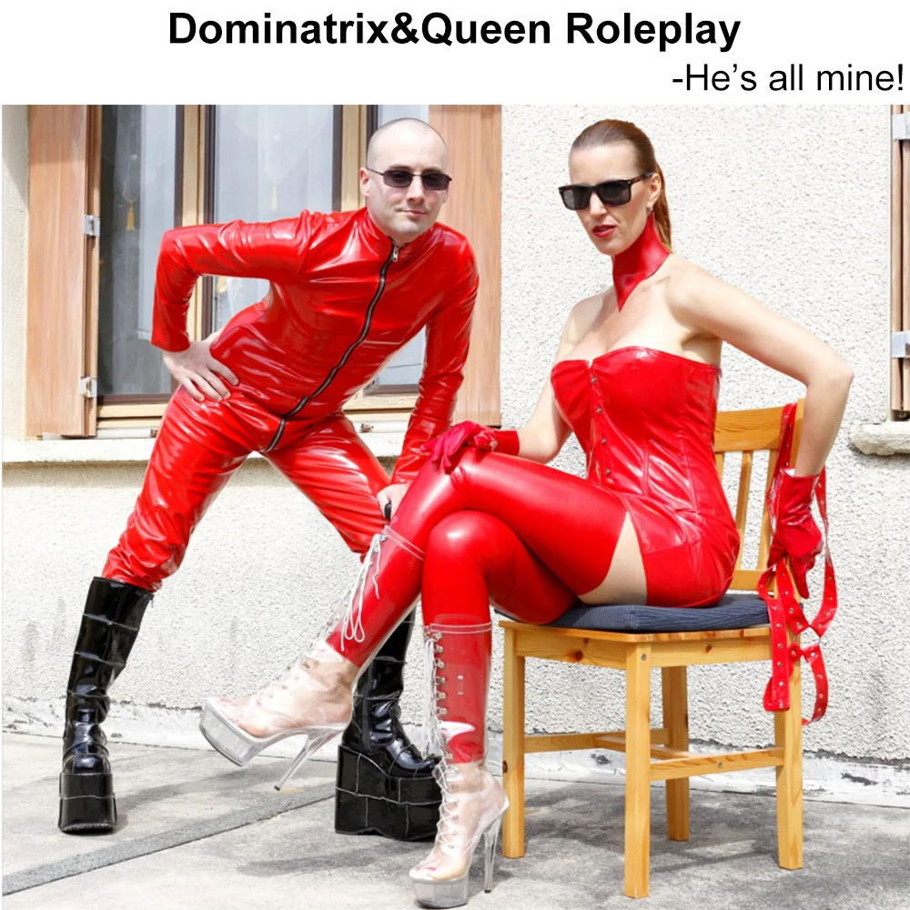 Женский черный ПВХ Бюстье кожаный корсет платье мода Wetlook Клубная одежда размера плюс на шнуровке овербюст Бурлеск длинный корсет платья