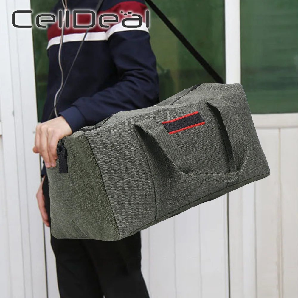 Travel-Bag Weekend-Bag Luggage Canvas Large-Capacity Portable Women for Convenient 3-Colors