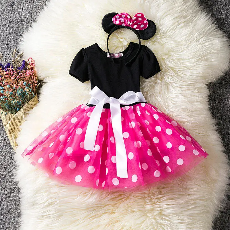 Сказочное платье принцессы Белоснежки; одежда для первого дня рождения для маленьких девочек; Детский костюм на Хэллоуин; одежда для крещения