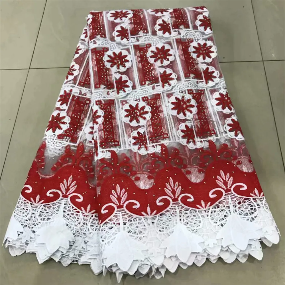 

French Lace Material High Quality Net African Lace Fabrics With Beaded For Nigerian Wedding Tulle Lace Fabric