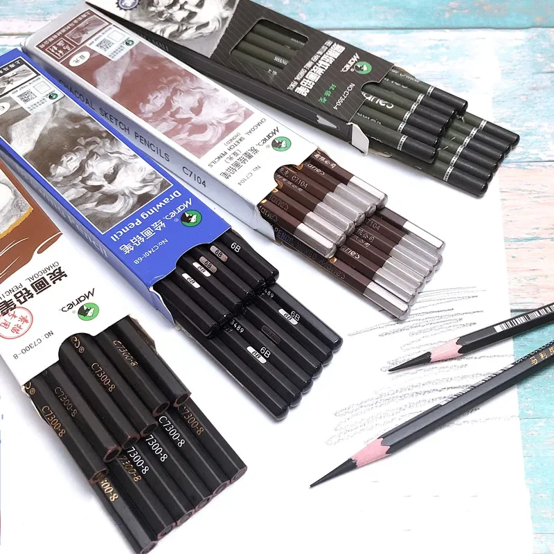 Marie's 12 Pcs Sketching Drawing Pencils with Box Set for Artists Students Kids  Art Supplies School Stationery - AliExpress