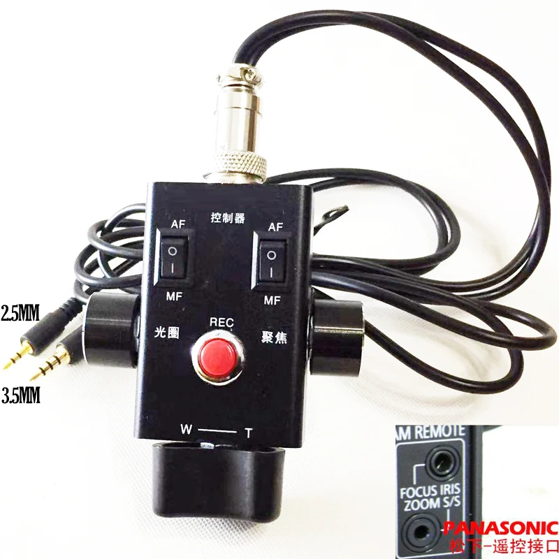 DVX200 EVA1 HC-X1 AG-UX90 зума и фокуса Управление CAM пульт дистанционного управления 2 5 мм