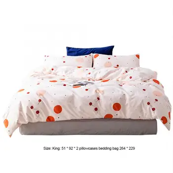 

Bed Sheet King Size Fruit Print Pattern Home Bedroom Quilt Cover With Pillowcase Cotton Bedding Set Comforter Bedding Sets