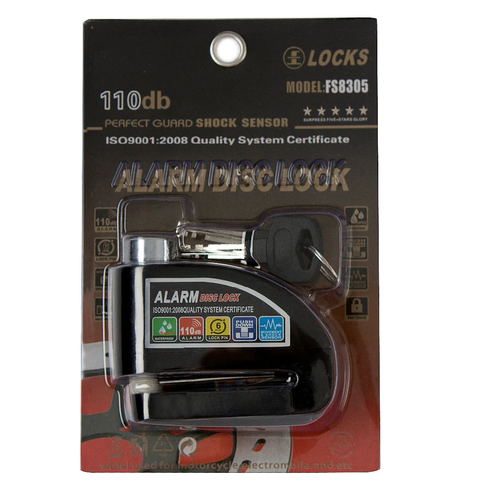 

Motor bike Lock Motorcycle Alarm moto scooter accessories Column Anti-theft Device System Bicycle Motobike disc brake pit bike