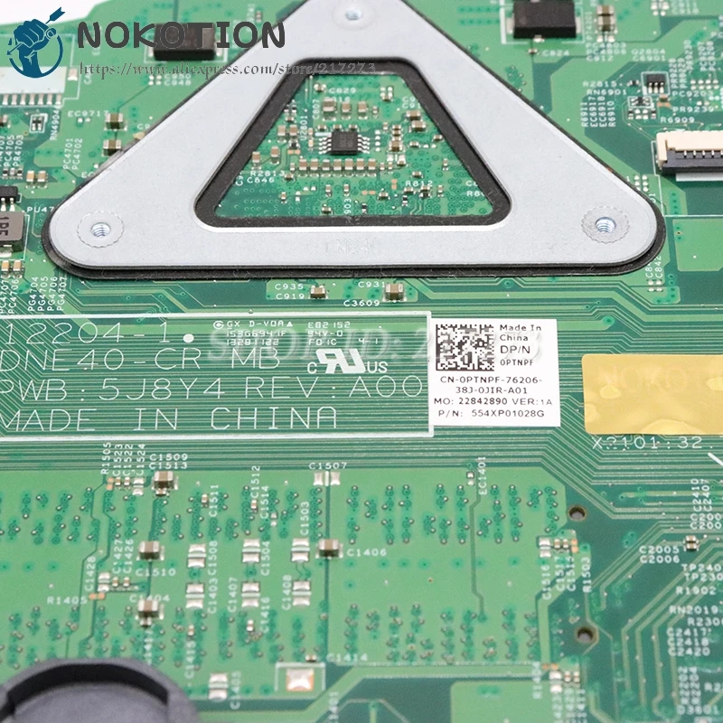 NOKOTION CN-0PTNPF 0PTNPF основная плата для Dell Inspiron 2421 3421 материнская плата для ноутбука 1007U процессор DDR3