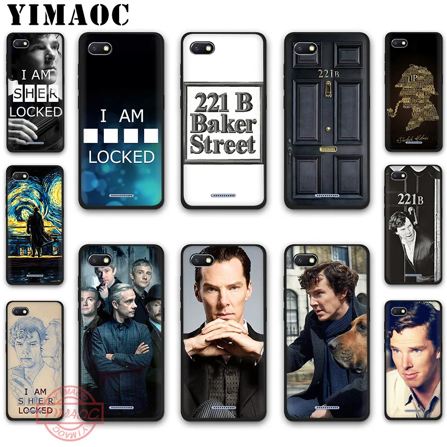 Мягкий силиконовый чехол YIMAOC 221B I am Sherlock Holmes Sherlocked для Redmi Note 8 7 6 5 K20 Pro Plus 5A Prime 6A 7A 4X