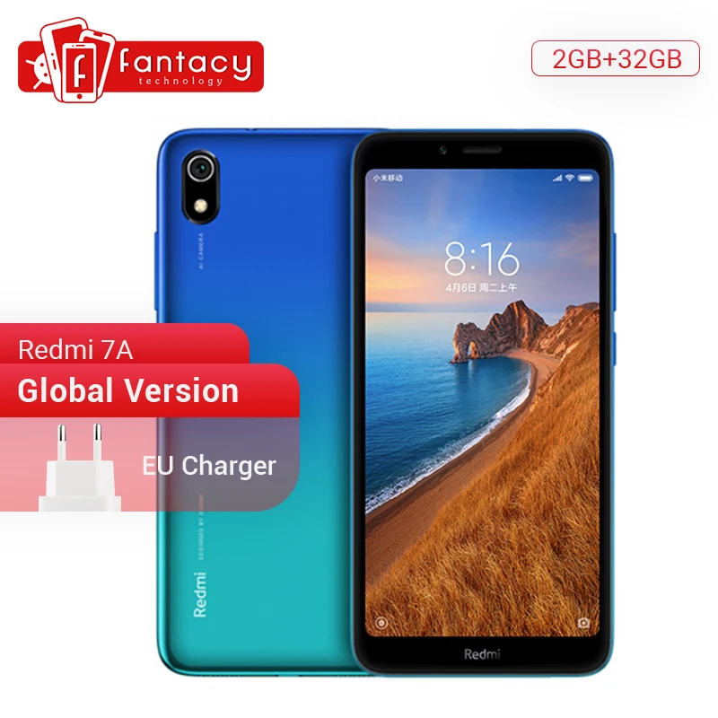 В наличии глобальная версия Xiaomi Redmi 7A 7 A 2 ГБ 32 5 45 &quotВосьмиядерный мобильный