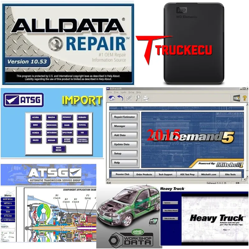 

alldata 10.53 All data Auto repair software Mitchell on demand Workshop data alldata Diagnostic Tool car truck repair software