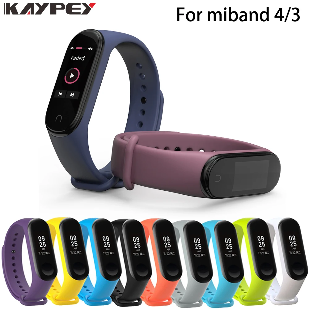 Cinturino Morbido Per Xiaomi Mi Band 3 4 Accessori Smart Band Per Xiaomi Miband 3 4 Cinturino Da Polso Intelligente Per Xiaomi Mi Band 4 3