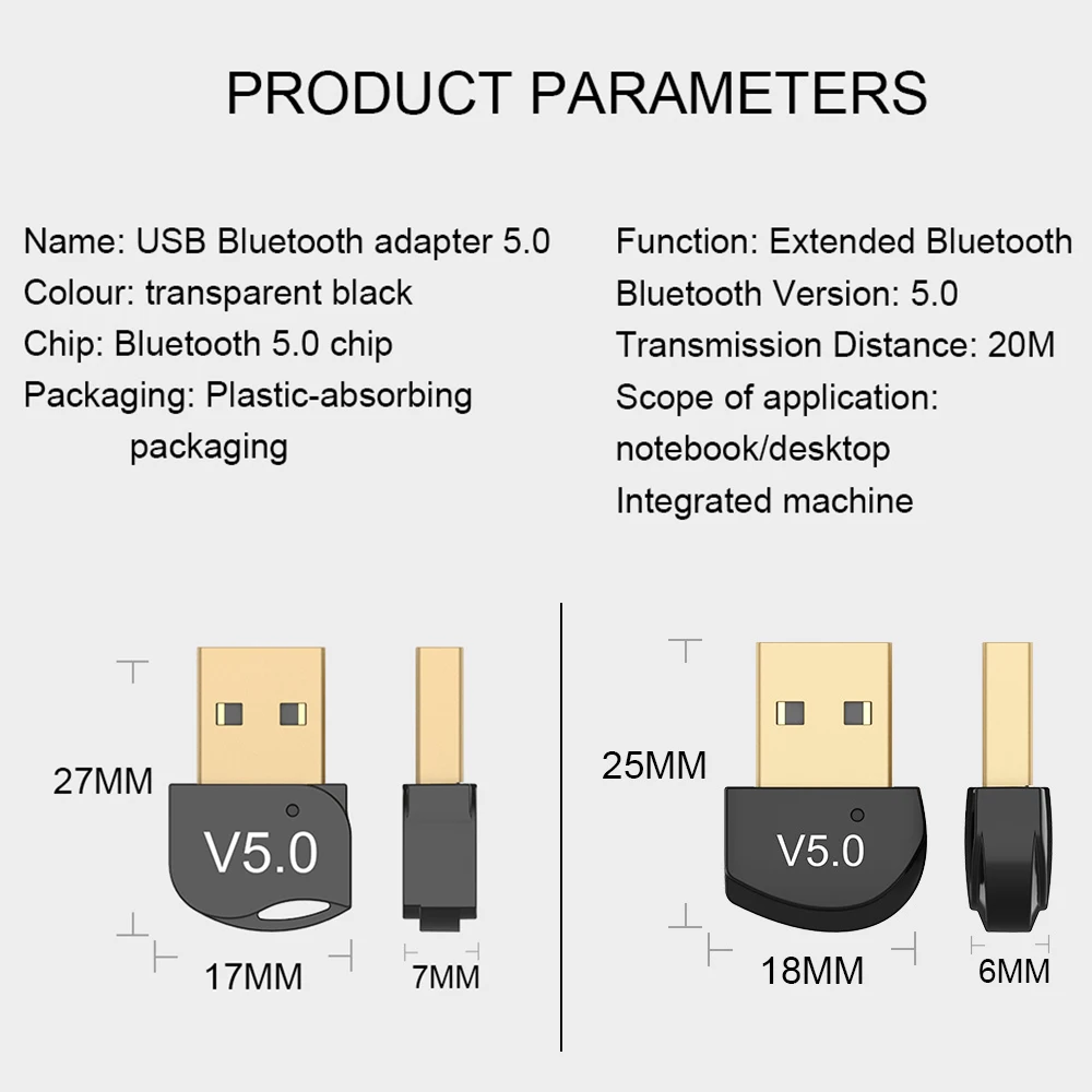 ANMONE Bluwtooth усилитель ресивер USB wifi адаптер ПК планшет MP3 Музыка Беспроводная мышь клавиатура принтер Bluetooth адаптер BT5.0