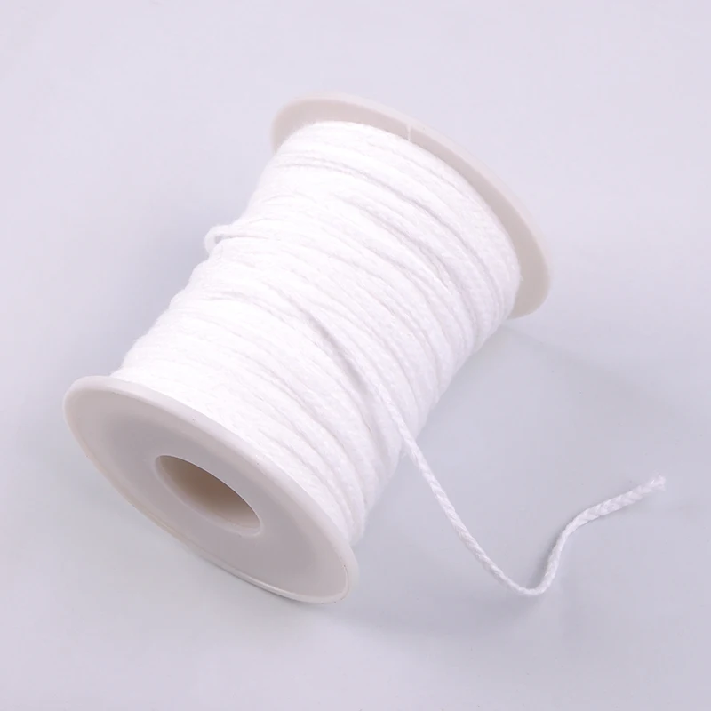 61 Meters/Roll Cotton Cores Braided Wick Spool Candle Wicks For Oil Lamp Handmade Candle Making