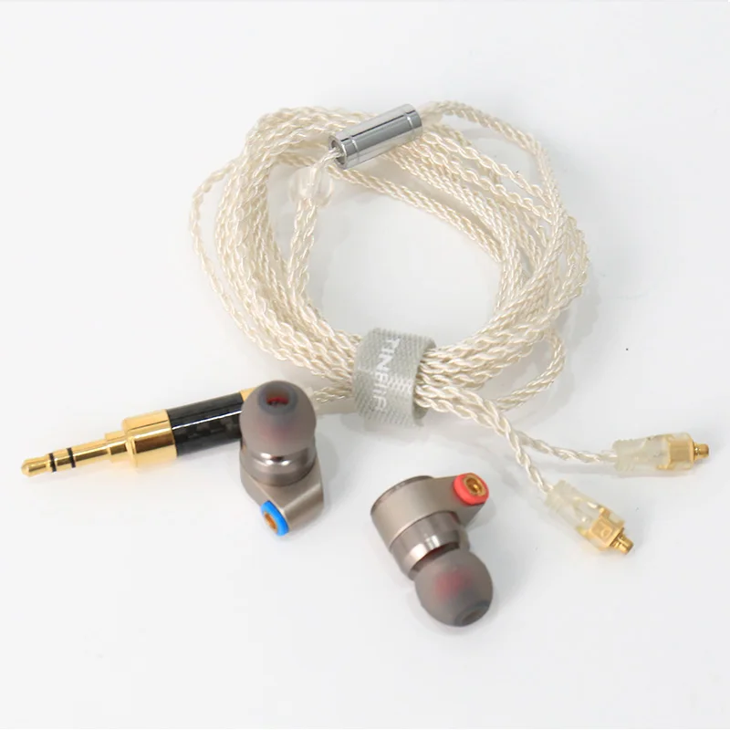 TIN Audio T2 Hifi наушники вкладыши Динамический драйвер HIFI бас со съемным кабелем MMCX