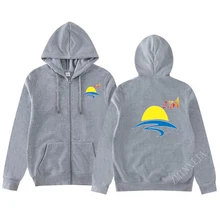 ZMINXIJA Новая мужская Спортивная повседневная одежда на молнии Мужская/Женская с длинным рукавом с капюшоном горячая распродажа Повседневная трендовая уличная куртка с капюшоном