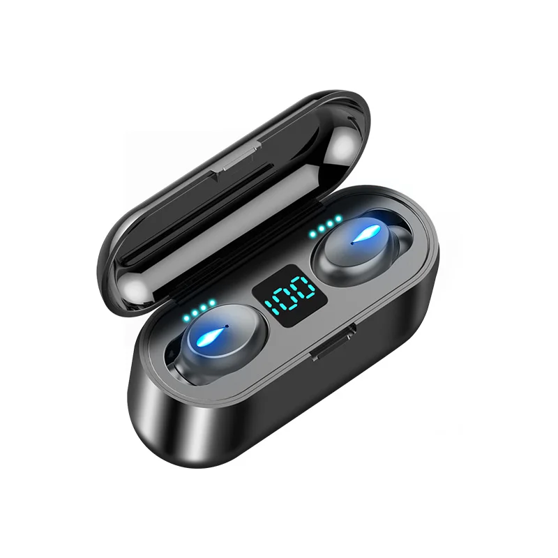 TWS Bluetooth 5 0 Earphones 2200mAh Charging Box Wireless Headphone 9D Stereo Sports Waterproof Earbuds Headsets With Microphone