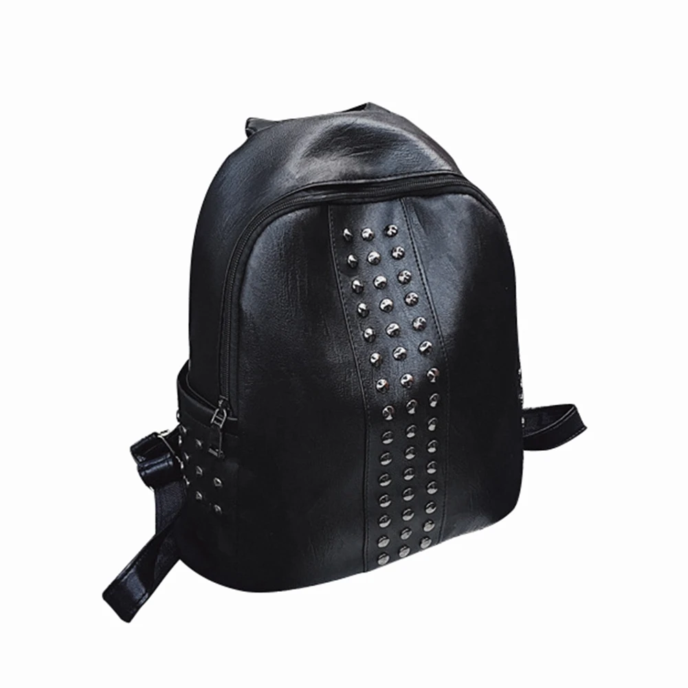 

B&L 2020 Women PU Leather Cute Backpack Rivet Studded Casual Lightweight Daypack Travel Satchel With Large Capacity