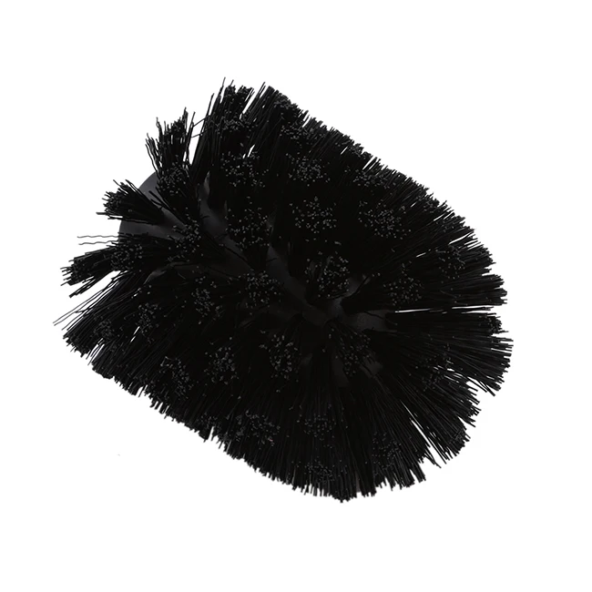 Black Прочная Щетка Для Чистки унитаза, головка щетки для унитаза, ванной комнаты, WC, инструмент для чистки, аксессуар, головка, универсальный держатель, инструмент для замены - Цвет: Black