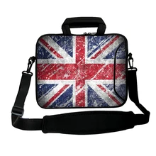 1" Chromebook UK Flag сумки через плечо 14,1 14,4 PC портативная нейлоновая сумка-мессенджер Тонкий деловой портфель подарок на Рождество для влюбленных