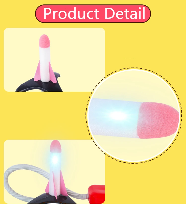 Открытый DIY Flash Stomp ракета выталкивание ног модель игрушки для детей