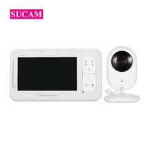 Беспроводной Детский фотоаппарат с 4,3 дюймовым монитором двухсторонний аудио спящий музыкальный плеер монитор температуры воздуха для безопасности ребенка