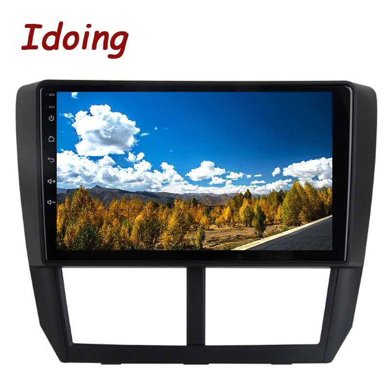 Sale Idoing 9"Car Android9.0 Radio Multimedia Player For Subaru Forester 2008-2012 PX5 4G+64G 8 Core GPS Navigation 2.5D IPS TDA 7850 5